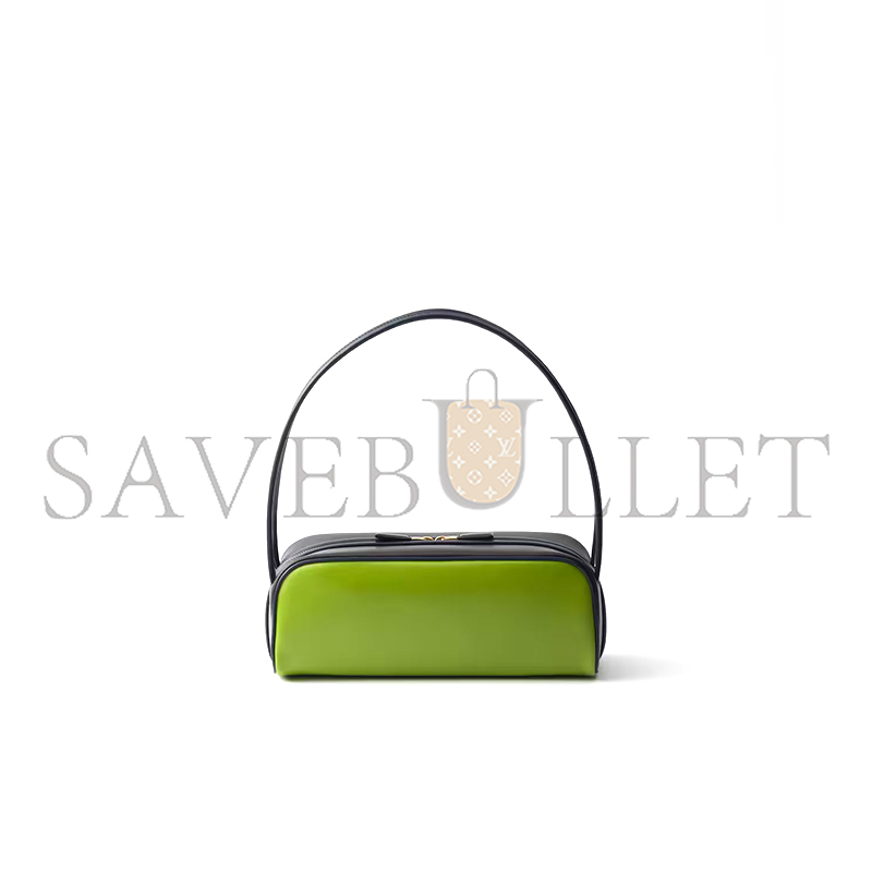 Pra*a swing smooth leather shoulder bag 1bc249 (28*11.5*10cm)